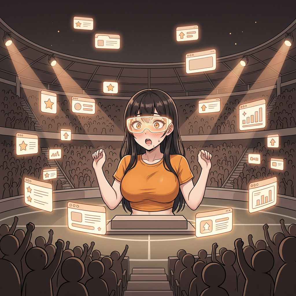 The stadium is no longer lonely